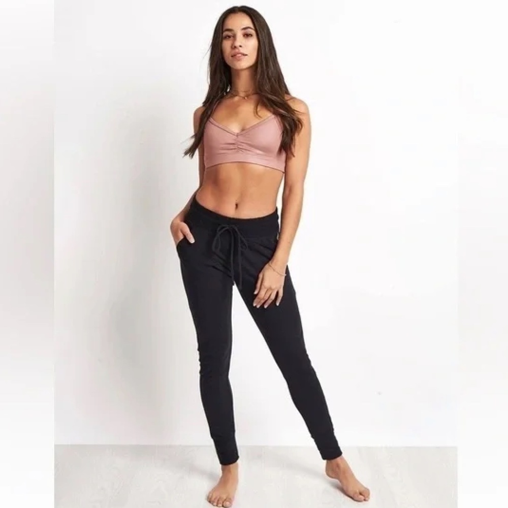 FP Movement Sunny Skinny Black Stretch Yoga Black Sweatpants Joggers Small